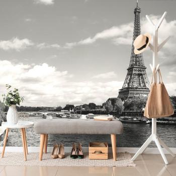 Fototapeta piękna czarno-biała panorama Paryża - 375x250