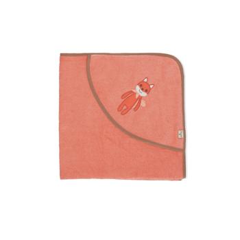 Sterntaler GOTS Ręcznik kąpielowy z kapturem Enna uni coral 80 x 80 cm