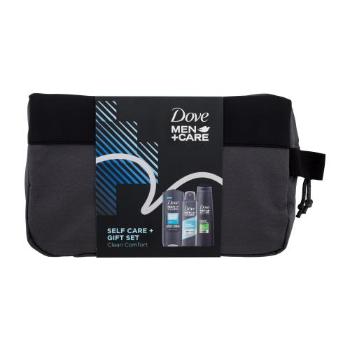 Dove Men + Care Self Care Gift Set zestaw Żel pod prysznic 250 ml + antyperspirant 150 ml + szampon 250 ml + kosmetyczka dla mężczyzn