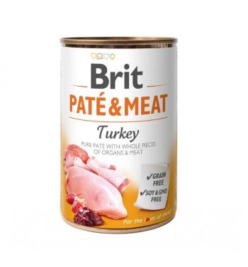 BRIT Pate&amp;Meat turkey 6 x 400 g pasztet z indykiem