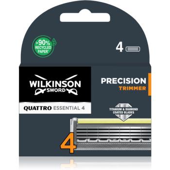 Wilkinson Sword Quattro Titanium Precision zapasowe ostrza 4 szt. 4 szt.