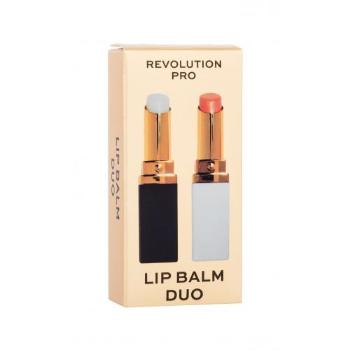 Revolution Pro Lip Balm Duo zestaw Balsam do ust Clear Lip Balm 2,7 g + Balsam do ust Tinted Lip Balm 2,7 g dla kobiet