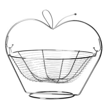 Metalowy stojak z koszykiem na owoce Casa Selección Orchard Apple