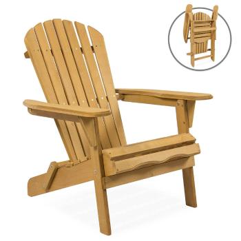 Drewniane krzesło ogrodowe, składane
