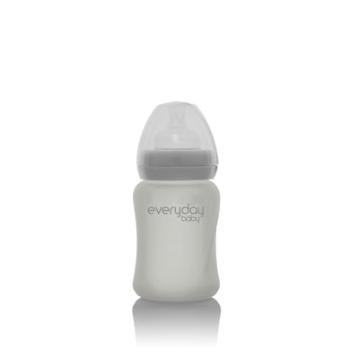 everyday Baby Szklana butelka dla niemowląt Healthy+ 150 ml, quiet grey