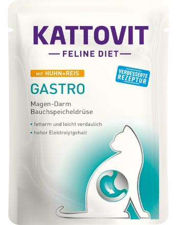 KATTOVIT Feline Diet Gastro Kurczak z ryżem 85 g