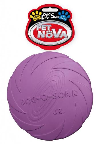 PET NOVA Frisbee dysk gumowy dla psa 15 cm fioletowy