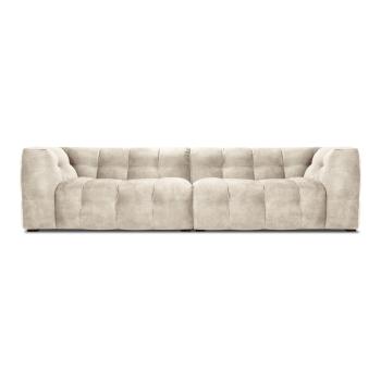 Beżowa aksamitna sofa Windsor & Co Sofas Vesta, 280 cm