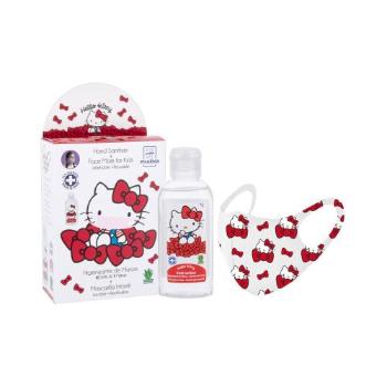 Hello Kitty Hello Kitty zestaw Żel antybakteryjny do rąk 100 ml + maseczka 1 szt. dla dzieci Uszkodzone pudełko