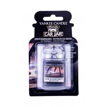 Yankee Candle Black Coconut Car Jar 1 szt zapach samochodowy unisex Uszkodzone opakowanie