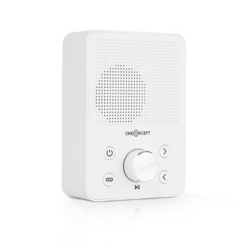 OneConcept Plug+Play FM, radio gniazdkowe, tuner UKF, USB, BT, kolor biały