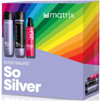 Matrix Total Results So Silver zestaw upominkowy (neutralizująca żółtawe odcienie)