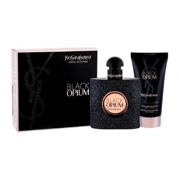 Yves Saint Laurent Black Opium zestaw Edp 50 ml + Balsam nawilżający do ciała 50 ml dla kobiet Uszkodzone pudełko