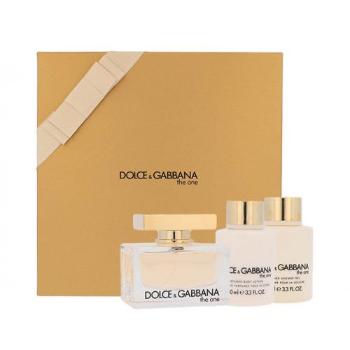 Dolce&Gabbana The One zestaw Edp 75 ml + Mleczko do ciała 100 ml + Żel pod prysznic 100 ml dla kobiet Uszkodzone pudełko