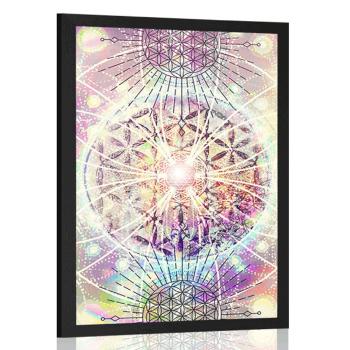 Plakat Mandala w ciekawym designie - 20x30 silver