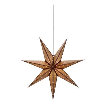 Brązowa świąteczna wisząca dekoracja świetlna Markslöjd Glitter, dł. 45 cm