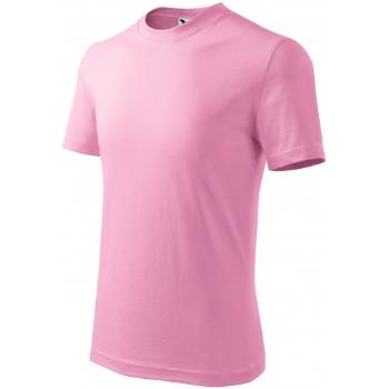 Prosta koszulka dziecięca, różowy, 110cm / 4lata