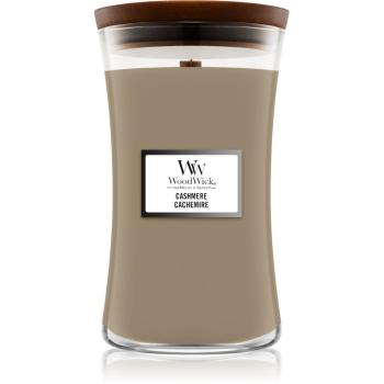 Woodwick Cashmere świeczka zapachowa z drewnianym knotem 609,5 g