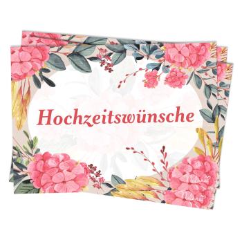 Spielehelden Hochzeitswünsche/Kartki z życzeniami ślubnymi, 50 szt., A6, 300 g/m², prezent ślubny, język niemiecki