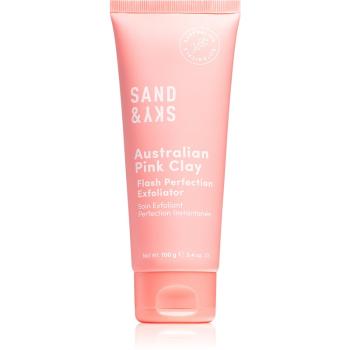 Sand & Sky Australian Pink Clay Flash Perfection Exfoliator peeling oczyszczający do ściągnięcia porów i nadania skórze matowego wyglądu 100 ml