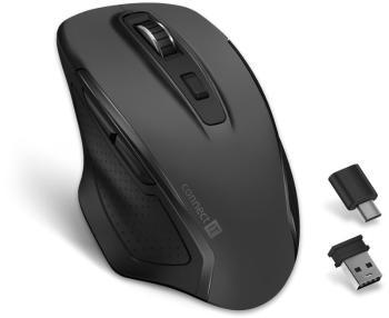 CONNECT IT Dual SmartSwitch mysz bezprzewodowa, USB-A   C ( 1x bateria AA gratis), szara