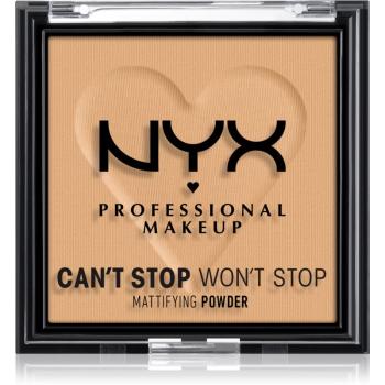 NYX Professional Makeup Can't Stop Won't Stop Mattifying Powder puder matujący odcień 05 Golden 6 g
