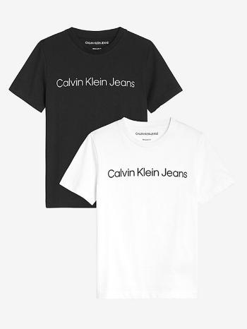Calvin Klein Jeans Koszulka 2 szt dziecięca Czarny