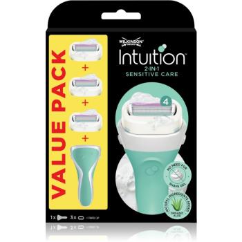 Wilkinson Sword Intuition 2 in 1 Sensitive Care maszynka do golenia + głowica zapasowa 3 szt.