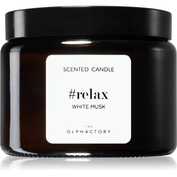 Ambientair Olphactory White Musk świeczka zapachowa (brown) Relax 360 g