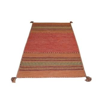 Pomarańczowy bawełniany dywan Webtappeti Antique Kilim, 60x90 cm