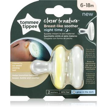 Tommee Tippee C2N Closer to Nature Night 6-18m smoczek Natural 2 szt.
