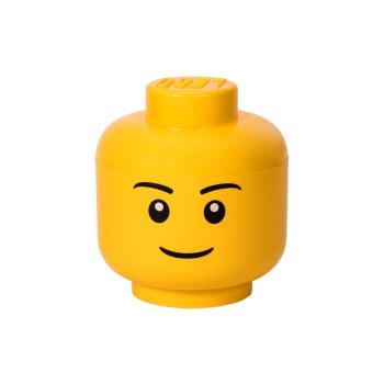 Duży pojemnik w kształcie głowy LEGO® Boy, Ø 24,2 cm