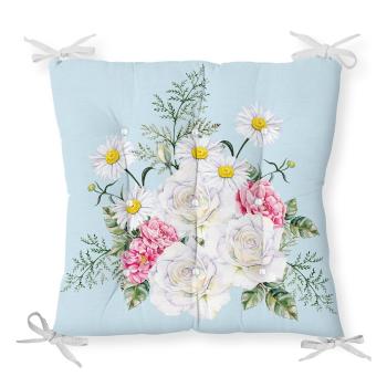 Poduszka na krzesło z domieszką bawełny Minimalist Cushion Covers Spring Flowers, 40x40 cm