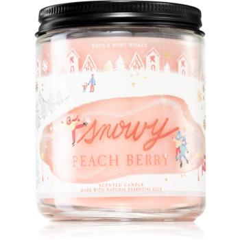 Bath & Body Works Snowy Peach Berry świeczka zapachowa II. 198 g