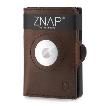 Slimpuro ZNAP Airtag, portfel, 8 kart, kieszonka na monety, 9 x 1,5 x 6 cm, ochrona RFID