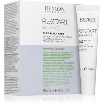 Revlon Professional Re/Start Balance maseczka z glinki na skórę głowy 10x15 ml