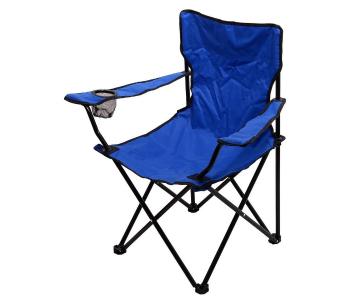 Składane krzesło kempingowe niebieskie