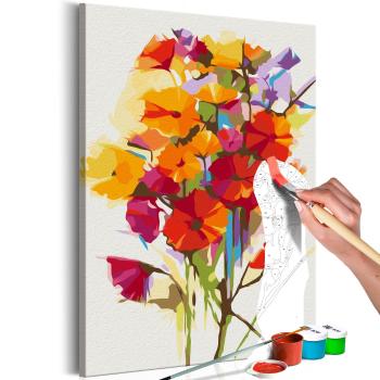 Obraz malowanie po numerach letnie kwiaty - Summer Flowers - 40x60