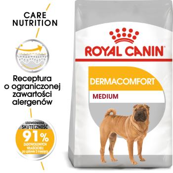 ROYAL CANIN CCN Medium Dermacomfort 3 kg karma sucha dla psów dorosłych, ras średnich o wrażliwej skórze