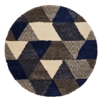 Niebiesko-szary dywan Think Rugs Royal Nomadic Trinagle, ø 160 cm