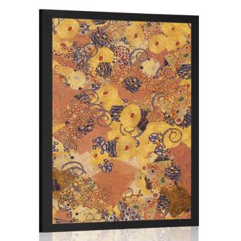 Plakat abstrakcja inspirowana G. Klimt