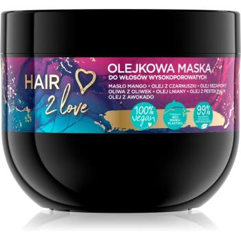 Eveline Cosmetics I'm Bio Hair 2 Love maska intensywnie odżywcza do suchych i porowatych włosów 300 ml