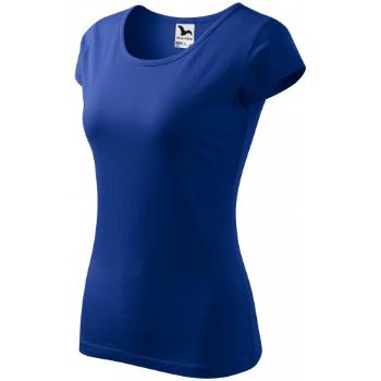 Koszulka damska z bardzo krótkimi rękawami, królewski niebieski, XL