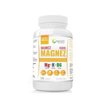 WISH Pharmaceutical Magnez Skurcz Forte - 120caps. - Mg + K + B6Witaminy i minerały > Multiwitaminy - zestaw witamin i minerałów