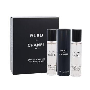 Chanel Bleu de Chanel 3x 20ml 60 ml woda perfumowana dla mężczyzn Uszkodzone pudełko