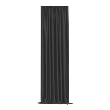 Czarna zasłona półzaciemniająca 250x100 cm – Mila Home