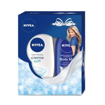 Nivea Creme Soft zestaw 250ml Creme Soft Cream Shower + 250ml Body Milk Nourishing dla kobiet