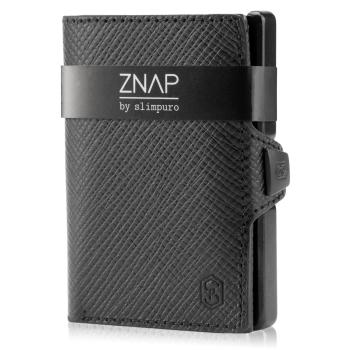 Slimpuro ZNAP, cienki portfel, 8 kart, kieszonka na monety, 8 x 1,5 x 6 cm (szer. x wys. x gł.), ochrona RFID