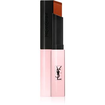 Yves Saint Laurent Rouge Pur Couture The Slim Glow Matte matowa szminka nawilżająca z połyskiem odcień 214 Illicit Orange 2 g