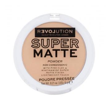 Revolution Relove Super Matte Powder 6 g puder dla kobiet Beige